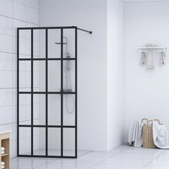vidaXL dušas siena, rūdīts stikls, 140x195 cm cena un informācija | Dušas durvis, dušas sienas | 220.lv