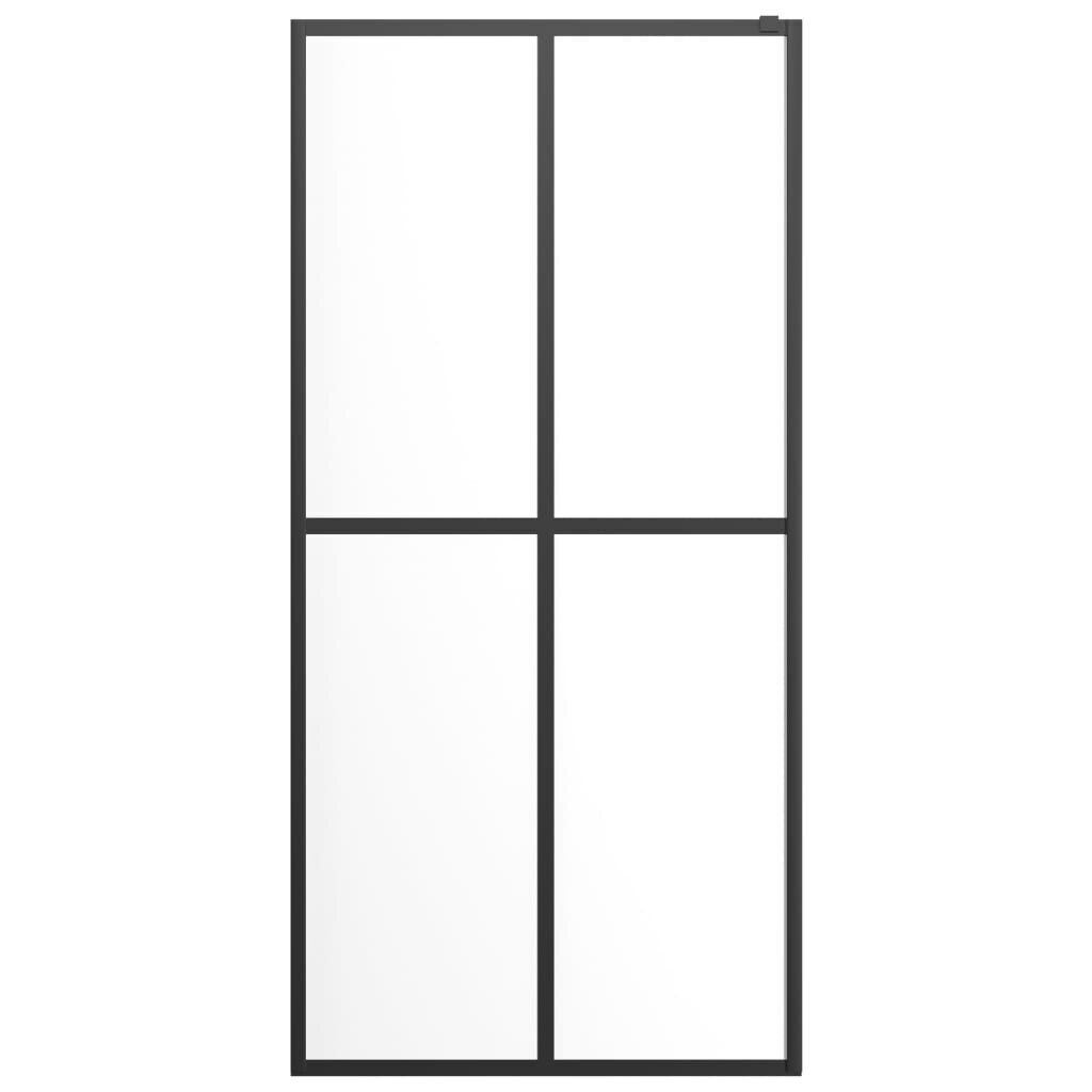 vidaXL dušas siena, rūdīts stikls, 80x195 cm цена и информация | Dušas durvis, dušas sienas | 220.lv