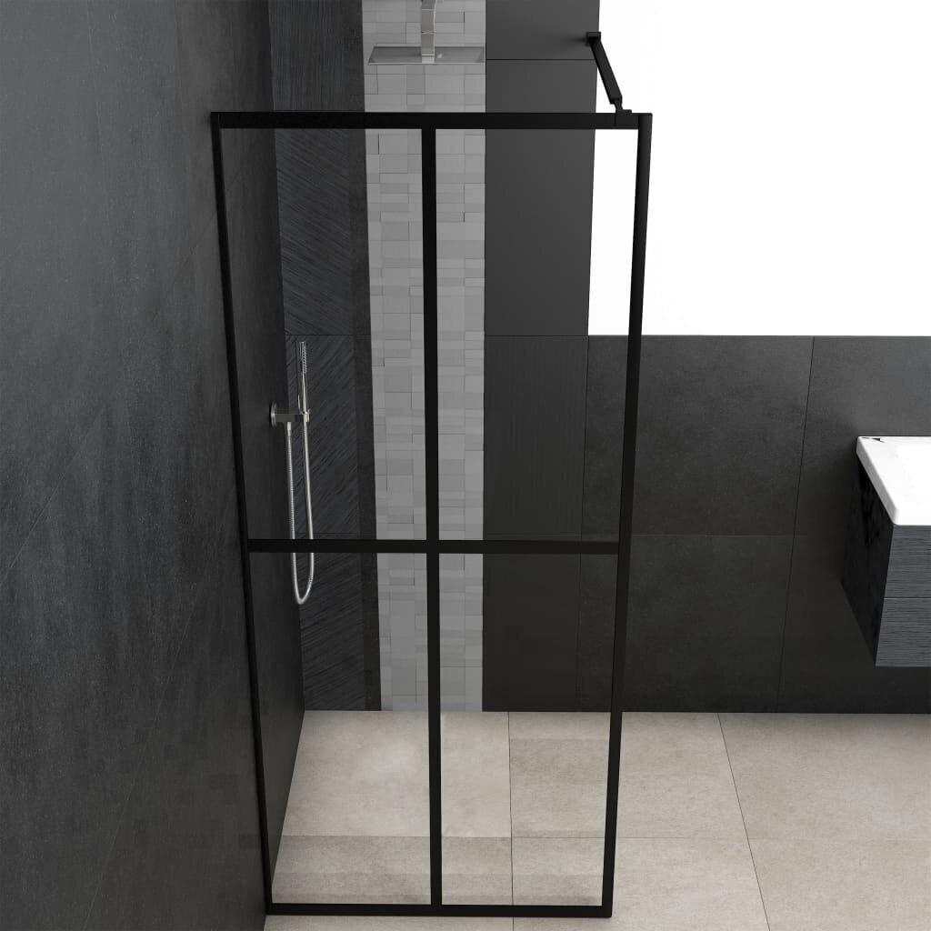 vidaXL dušas siena, rūdīts stikls, 100x195 cm цена и информация | Dušas durvis, dušas sienas | 220.lv