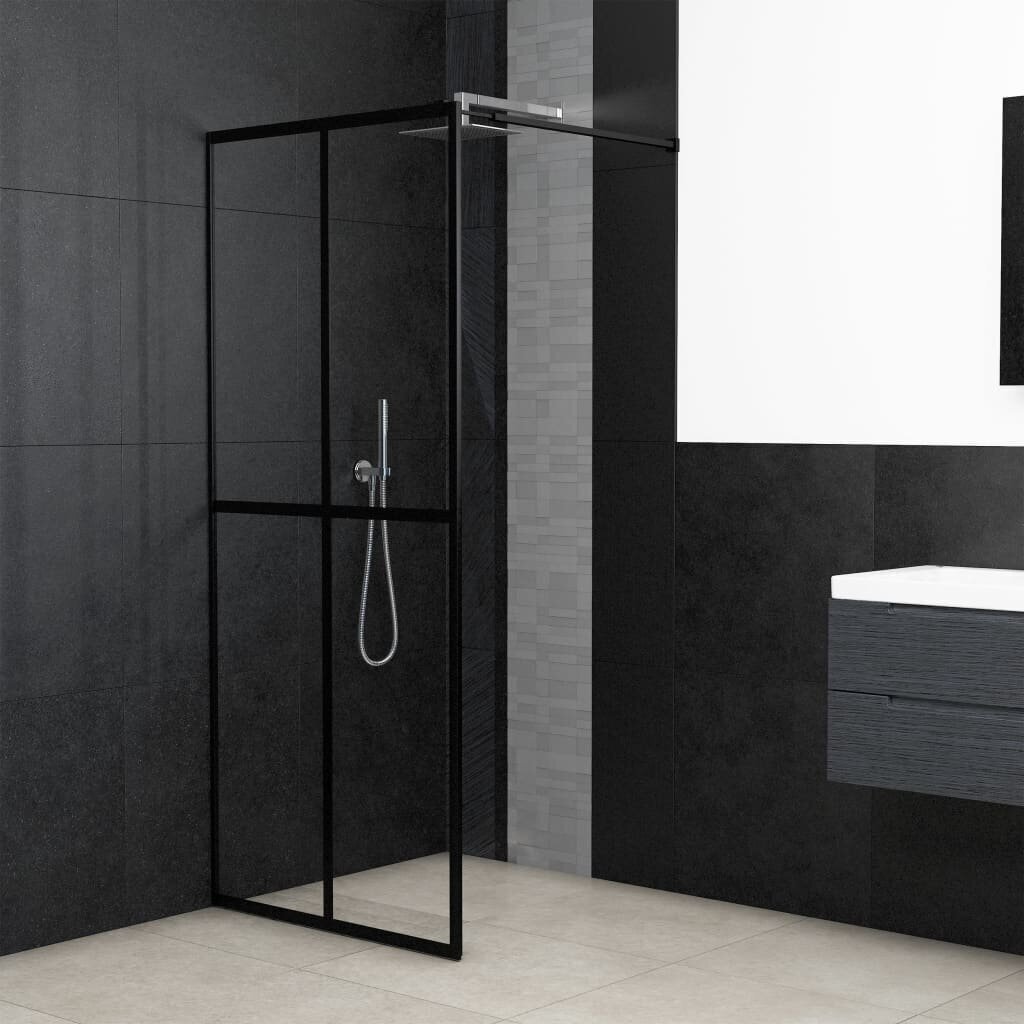 vidaXL dušas siena, rūdīts stikls, 100x195 cm cena un informācija | Dušas durvis, dušas sienas | 220.lv