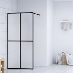 vidaXL dušas siena, rūdīts stikls, 90x195 cm cena un informācija | Dušas durvis, dušas sienas | 220.lv