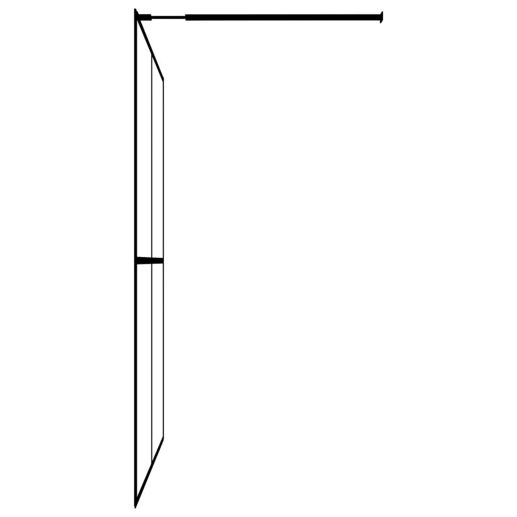vidaXL dušas siena, rūdīts stikls, 140x195 cm cena un informācija | Dušas durvis, dušas sienas | 220.lv