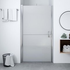 vidaXL dušas durvis, matēts rūdītais stikls, 100x178 cm cena un informācija | Dušas durvis, dušas sienas | 220.lv