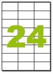 Клейкая этикетка 24, 70x37мм цена и информация | Тетради и бумажные товары | 220.lv
