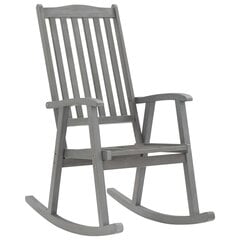 Кресло-качалка с регулируемой подставкой для ног и деревянными подлокотниками цена и информация | Кресла в гостиную | 220.lv
