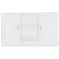 vidaXL kumode, balta, 120x30,5x70 cm, kokskaidu plātne cena un informācija | Skapīši viesistabai | 220.lv