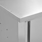 vidaXL virtuves sienas skapis ar bīdāmām durvīm, 90x40x50 cm, tērauds cena un informācija | Virtuves skapīši | 220.lv