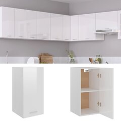 vidaXL virtuves skapītis, spīdīgi balts, 29,5x31x60 cm, skaidu plāksne cena un informācija | Virtuves skapīši | 220.lv