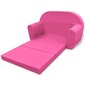 vidaXL bērnu atpūtas krēsls, izvelkams, rozā цена и информация | Bērnu gultas | 220.lv