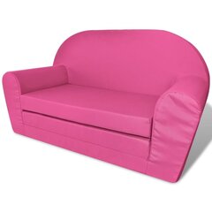 vidaXL bērnu atpūtas krēsls, izvelkams, rozā цена и информация | Детские кровати | 220.lv