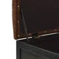 vidaXL sols ar kasti, 80,5x41x50 cm, masīvkoks, mākslīgā āda cena un informācija | Apavu skapji, apavu plaukti, priekšnama soliņi | 220.lv