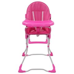 vidaXL bērnu barošanas krēsls, rozā ar baltu цена и информация | Стульчики для кормления | 220.lv
