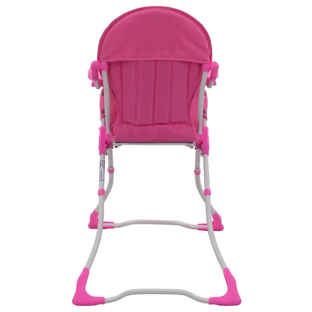vidaXL bērnu barošanas krēsls, rozā ar baltu cena un informācija | Barošanas krēsli | 220.lv