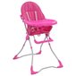 vidaXL bērnu barošanas krēsls, rozā ar baltu cena un informācija | Barošanas krēsli | 220.lv