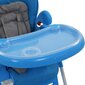 vidaXL bērnu barošanas krēsls, zils ar pelēku cena un informācija | Barošanas krēsli | 220.lv