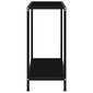 vidaXL konsoles galdiņš, melns, 60x35x75 cm, rūdīts stikls cena un informācija | Konsoles galdiņi | 220.lv