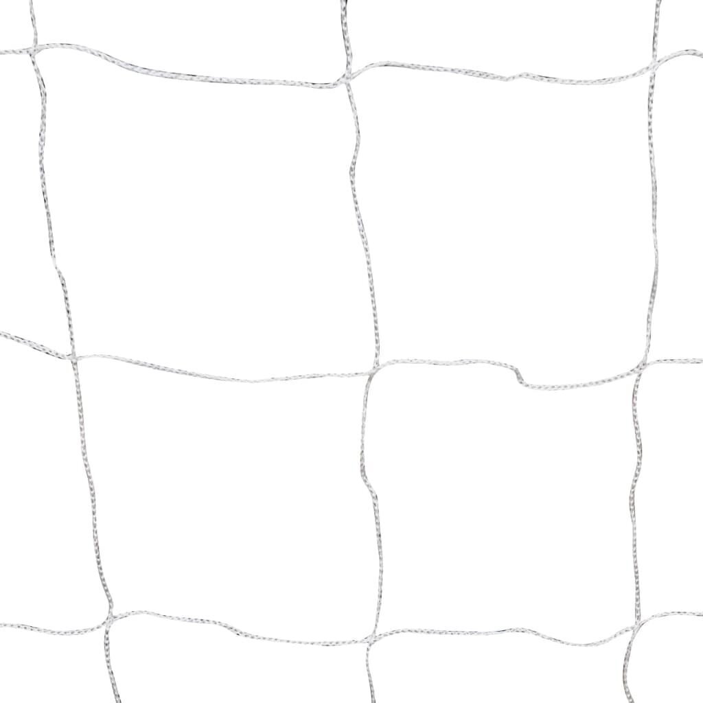 vidaXL futbola vārti ar tīklu, 2 gab., 182x61x122 cm, tērauds, balti cena un informācija | Futbola vārti un tīkls | 220.lv