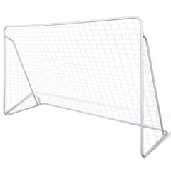 vidaXL futbola vārti ar tīklu, 2 gab., 240x90x150 cm, tērauds цена и информация | Футбольные ворота и сетки | 220.lv