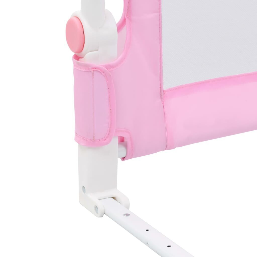 vidaXL bērnu gultas aizsargbarjera, rozā, 180x42 cm, poliesters цена и информация | Bērnu drošības preces | 220.lv