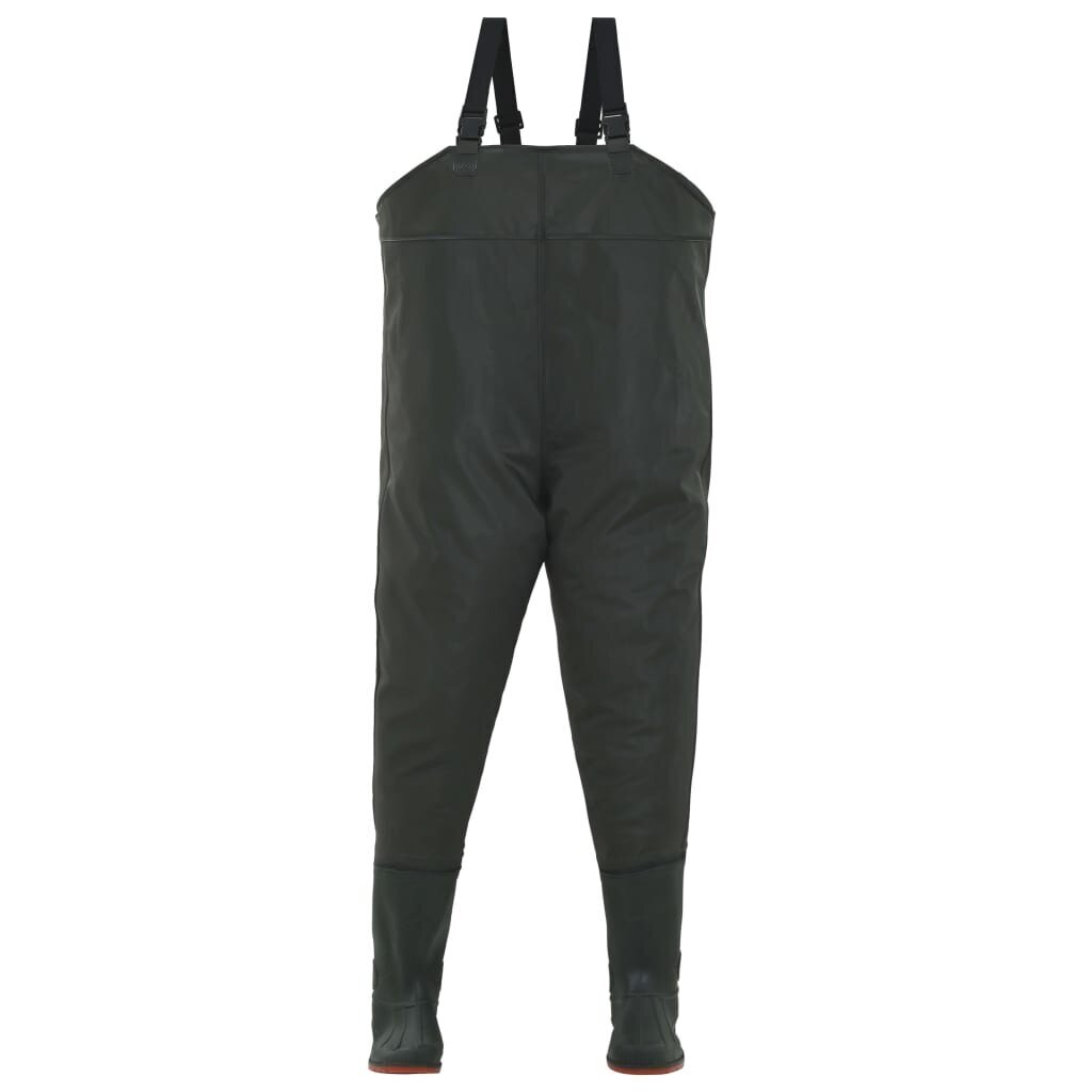 vidaXL makšķernieku bikses ar zābakiem, zaļas, 39. izmērs cena un informācija | Makšķernieku apģērbs, zābaki | 220.lv