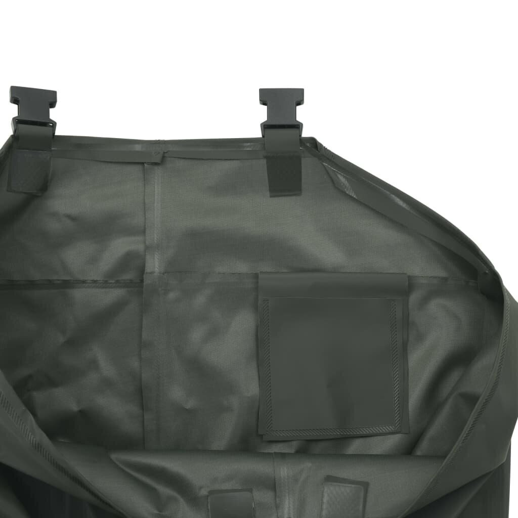 vidaXL makšķernieku bikses ar zābakiem, zaļas, 42. izmērs cena un informācija | Makšķernieku apģērbs, zābaki | 220.lv