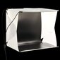 vidaXL fotostudijas LED gaismas kaste, saliekama, 40x34x37 cm, balta cena un informācija | Apgaismojums fotografēšanai | 220.lv