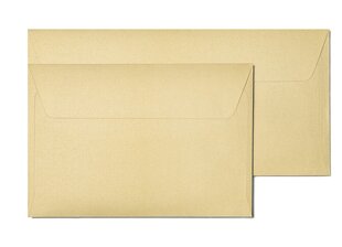 Конверты Pearl DL E65, 110x220 мм, 10 шт., металлизированное золото цена и информация | Конверты, открытки | 220.lv