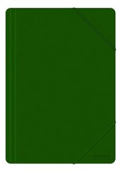 Mape ar gumiju PP, A4, 500 mk, zaļa цена и информация | Канцелярия | 220.lv