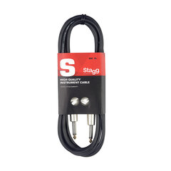 Инструментальный кабель Stagg 6.35 мм Jack TS - 6.35 мм Jack TS 1.5 м SGC1,5DL цена и информация | Кабели и провода | 220.lv