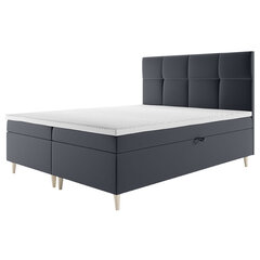 Кровать Selsey Sclarea Bonell 160x200 см, темно-серая цена и информация | Кровати | 220.lv