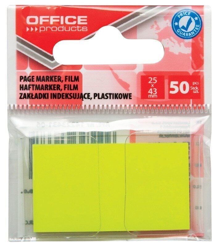 Līmlapiņas Office Products, dzeltenas cena un informācija | Burtnīcas un papīra preces | 220.lv