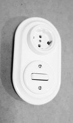 Переключатель керамический 1-кнопочный цена и информация | Электрические выключатели, розетки | 220.lv