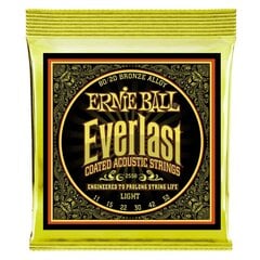 Струны для акустической гитары Ernie Ball Everlast Light Bronze 0.011 - 0.052 цена и информация | Принадлежности для музыкальных инструментов | 220.lv