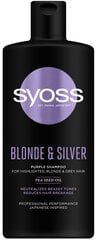 Шампунь Syoss Blonde & Silver, 440 мл цена и информация | Шампуни | 220.lv