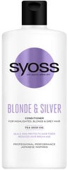 Balzams Syoss Blonde & Silver 440 ml цена и информация | Бальзамы, кондиционеры | 220.lv