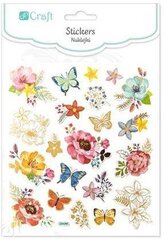 Наклейки Цветы и бабочки. цена и информация | Аппликации, декорации, наклейки | 220.lv