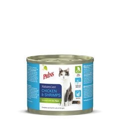 Консервы для кошек Prins NatureCare Cat CHICKEN & SHRIMPS, 200 г цена и информация | Консервы для котов | 220.lv