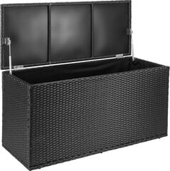 Dārza instrumentu kaste Fieldmann Black Rattan, 125x50x60 cena un informācija | Dārza instrumenti | 220.lv