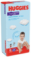 Подгузники-трусики HUGGIES PANTS Boys 6 (15-25кг), 44 шт. цена и информация | Подгузники | 220.lv