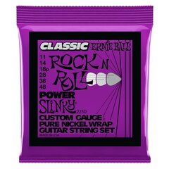Stīgas el. ģitārai Ernie Ball Classic Rock&#039;n&#039;Roll Power Slinky 11-48 cena un informācija | Mūzikas instrumentu piederumi | 220.lv
