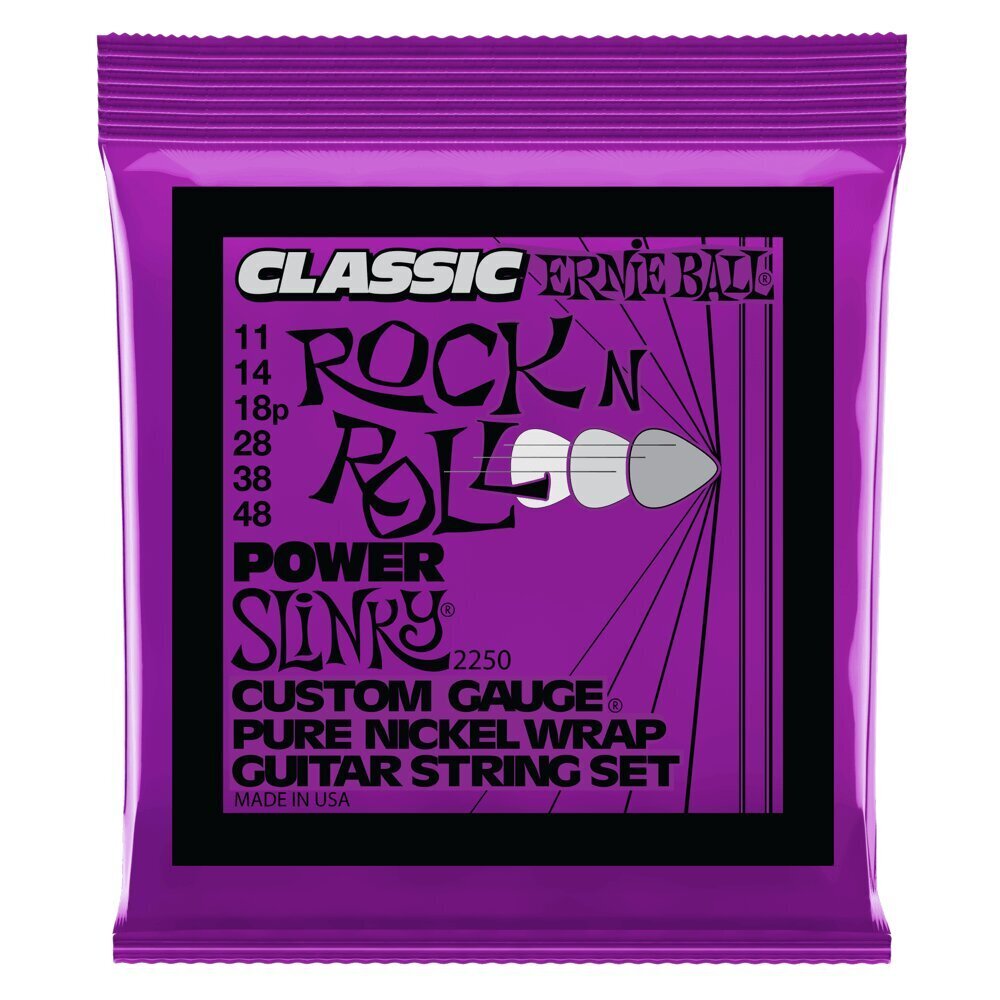 Stīgas el. ģitārai Ernie Ball Classic Rock'n'Roll Power Slinky 11-48 cena un informācija | Mūzikas instrumentu piederumi | 220.lv