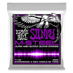 Stīgas el. ģitārai Ernie Ball Slinky M-STEEL 0.011 - 0.048 cena un informācija | Ernie Ball Mūzikas instrumenti un piederumi | 220.lv