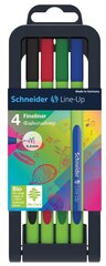 Набор ручек Line-Up 0.4 Schneider 4 шт. цена и информация | Письменные принадлежности | 220.lv