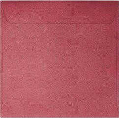 Aploksnes Pearl, sarkanas, 145х145 mm, 10 gab. cena un informācija | Aploksnes | 220.lv