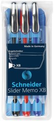 Pildspalvu komplekts Slider Memo XB Basic, 3 krāsas cena un informācija | Rakstāmpiederumi | 220.lv