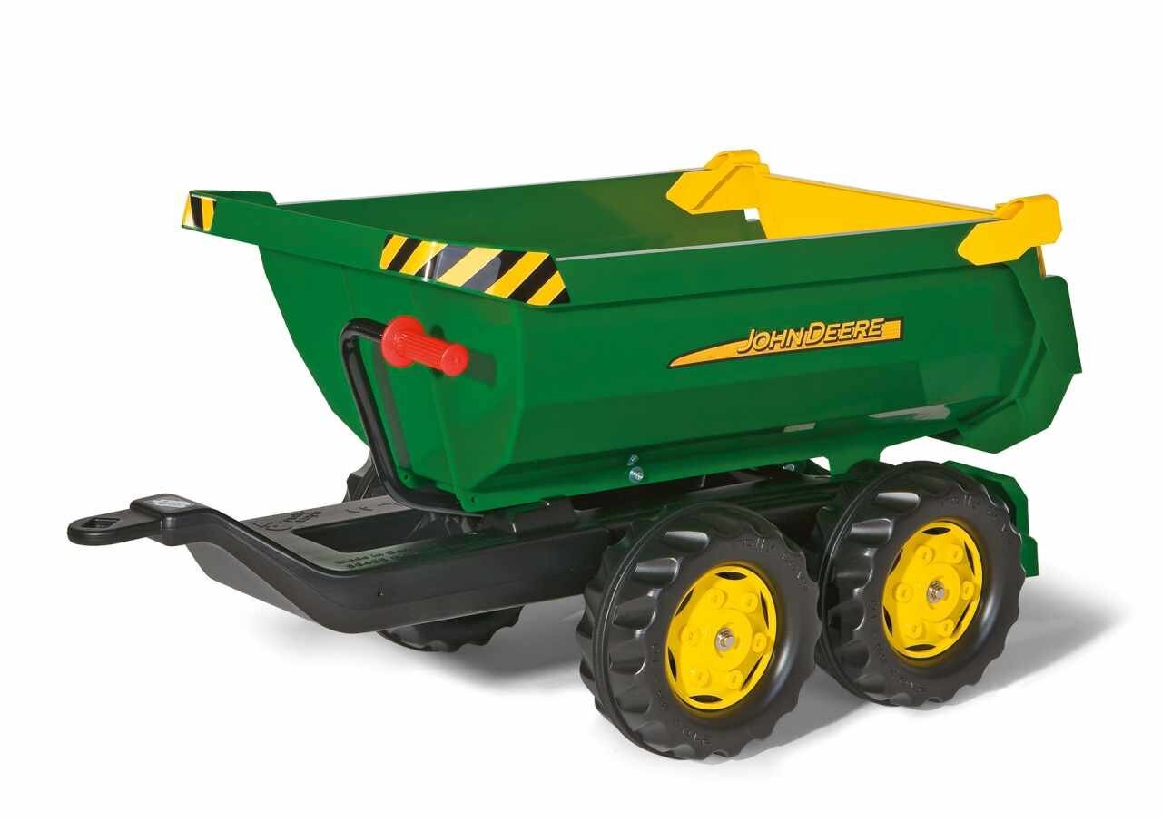 Piekabe bērnu traktoriem Rolly Toys rollyHalfpipe John Deere цена и информация | Rotaļlietas zēniem | 220.lv