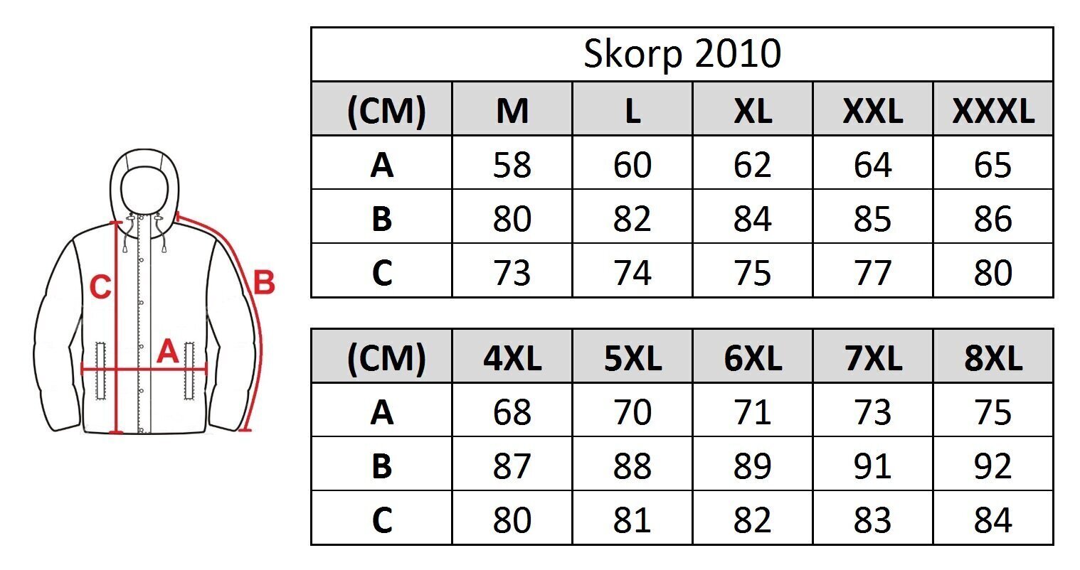 Vīriešu virsjaka Skorp 210, zila cena un informācija | Vīriešu virsjakas | 220.lv