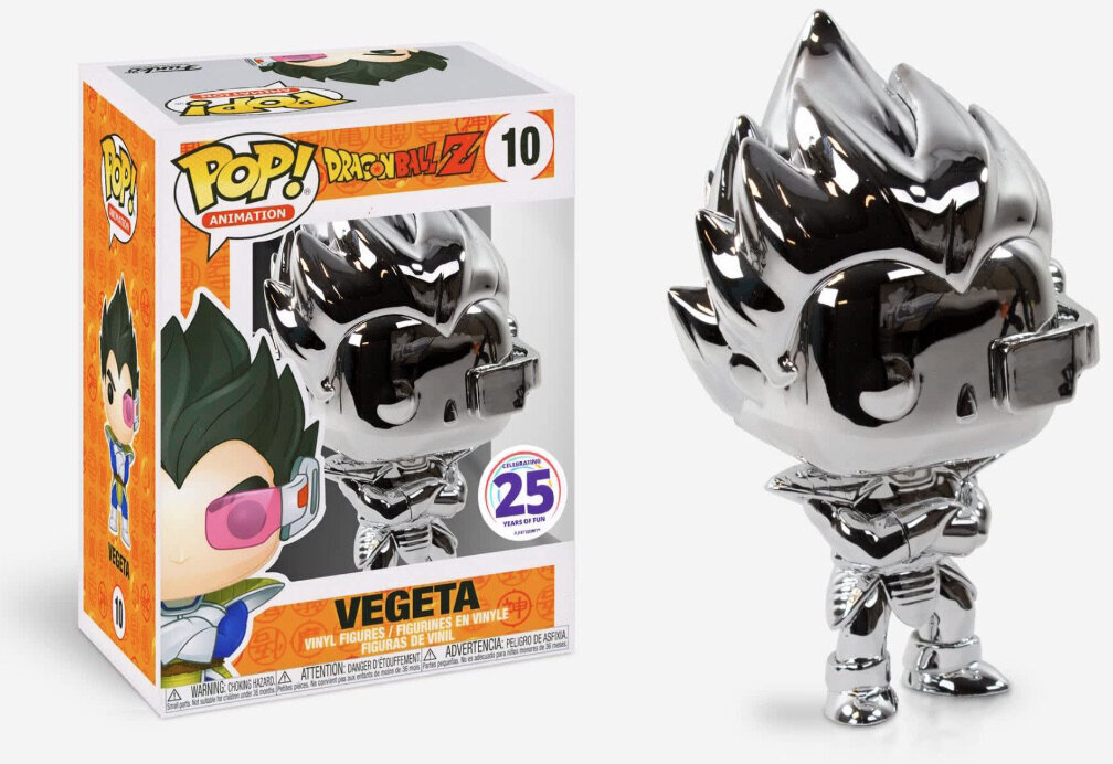 Figūriņa Funko POP! Dragon ball Vegeta Villian Chrome Exclusive cena un informācija | Datorspēļu suvenīri | 220.lv