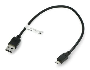 Кабель USB - Mini USB 2 метра, черный цена и информация | Кабели и провода | 220.lv