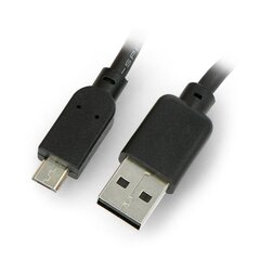 Кабель USB - Mini USB 2 метра, черный цена и информация | Кабели и провода | 220.lv